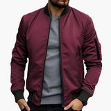 Bomberjacke für Herren - Stylisch, Bequem und Modern – Burgunderrot