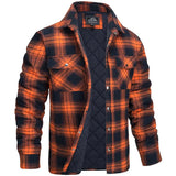 Gefütterte steppjacke - bran – Orange