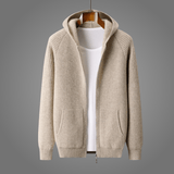 Reiner - Premium Woll-Hoodie – Kamelbraun