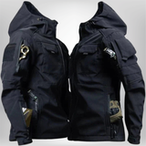 Winterjacke Herren Winddicht | Taktische Outdoorjacke – Schwarz