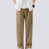 Carlo - Lockere Gerade Bein-Hose – Khaki