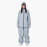 Zweiteiliges Skianzug Set für Unisex – Grau