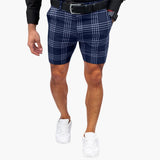 Herren Shorts mit Karomuster und Seitentaschen für Sommer – Blau