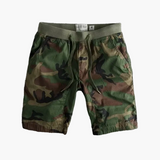 Herren-Fitness- und Freizeitshorts mit komfortablem Design – Dunkler Wald