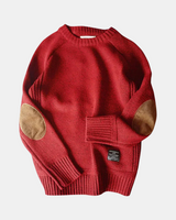 Lässiger Herrenpullover – Rot