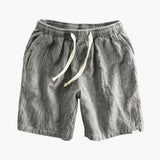 Knielange Herren-Sommer-Shorts mit Kordelzugbund – Grau