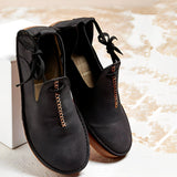 Noel - vielseitige Damenschuhe aus Leder – Schwarz