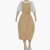 Schlichtes Dirndl kleid für Damen - Oktoberfest 2025 – Khaki