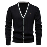 Sam - Elegante Strickjacken für Herren – Schwarz