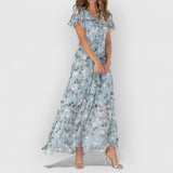 Venice | Glamouröses Lange Kleid – Blau