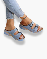 Damen Bequeme Sandalen | Trendige Sommerschuhe – Hellblau