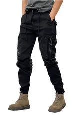 Emil UrbanEase Cargo-Hosen – Entspannte Passform Utility-Hosen mit Mehreren Taschen – Schwarz