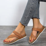 Archwave - Offene orthopädische Sandalen aus Kork – Braun