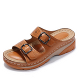 Risel - gepolsterte orthopädische Sandalen – Braun