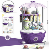 Deluxe Dessertwagen Spielzeug für Kinder – Set mit 69 Teilen für fantasievolles Spielen und imaginative Abenteuer – Lilla