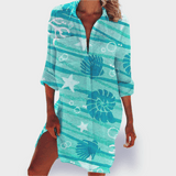 Kallie | Drapiert Kleid – Grün