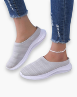 Bequeme Damen Slip-On-Schuhe | Luftig & Alltagstauglich – Grau