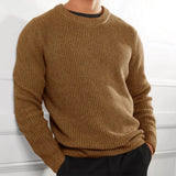Bastian | Stylischer Pullover mit Rundhalsausschnitt für Herren – Braun