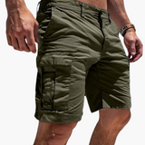 Herren Cargo-Shorts in Kniehöhe mit mehreren Taschen für den Sommer – Grün