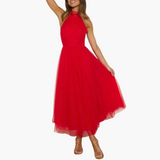 Elegantes Tüllkleid für Damen - Perfekt für festliche Anlässe – Rot