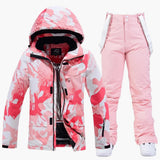 Zweiteiliger Skianzug für Damen – Rosa