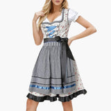 Klassisches Dirndl kleid für Damen - Oktoberfest 2025 – Schwarz