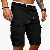 Cargoshorts mit Taschen für Herren - Freizeit Sommerstyle – Schwarz