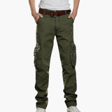 Herren Cargohose mit langen Beinen für Sommer – Grün