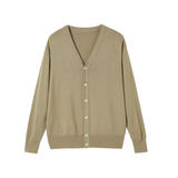 Herren Cardigan | Gestrickte Ausführung mit Frontöffnung – Beige