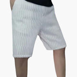 Herren Shorts aus Stretchstoff für den Sommer mit Gummibund – Schwarz
