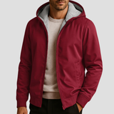 Thayer | Fleecegefütterter Hoodie – Burgunderrot