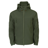 Herren Funktionsjacke mit Kapuze | Outdoor Reißverschluss – Grun