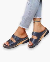 Damen Gepolstert Sandalen | Verstellbare Schnallen – Hell Blau