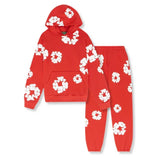 Niklas | Flower Tears Trainingsanzug – Rot