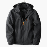 Wasserabweisende Outdoorjacke für Herren – Schwarz