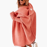 Strick Cardigan mit Kapuze für Damen – Orange