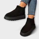 Lenora – Gefütterte Winter-Boots mit Stil – Weiß