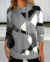 Zarah – moderner pullover mit kragen – Grau
