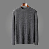 Nico | Stilvoller Strickpullover für Herren – Grau
