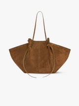 Wildleder-Tote – Hellbraun