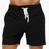 Modische Schwimmshorts - für Herren mit bequemer Passform – Schwarz