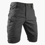 Cargoshorts mit elastischem Bund - für Herren im Utility Stil – Schwarz