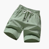 Herren Badeshorts mit Kordelzug und Seitentaschen für Sommer – Grün