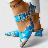 BELLO | Orthopädische Farbakzent-Heels für Damen – Blau