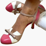 High-Heel Sandalen - Elegant für Damen mit Knöchelriemen – Rosa