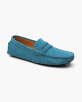 Gustaaf Wildleder Mokassin Loafer – Ozeanblau