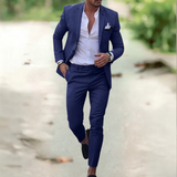 Danilo™ - Eleganter Herren Anzug (Sakko+Hose) – Dunkelblau
