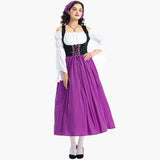 Besticktes Dirndl Mieder für Damen - Oktoberfest 2025 – Lila