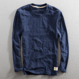 Axe – baumwollshirt mit langen armeln – Mitternachtsblau