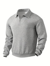 Rico Pullover - Eleganter warmer Winterpullover für Männer – Grau